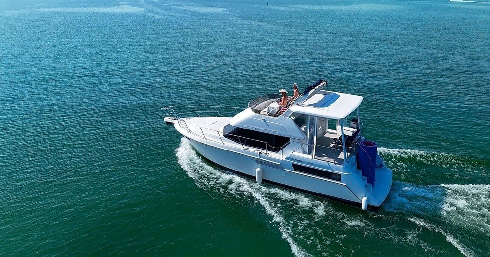 Luxury Yacht on Lake