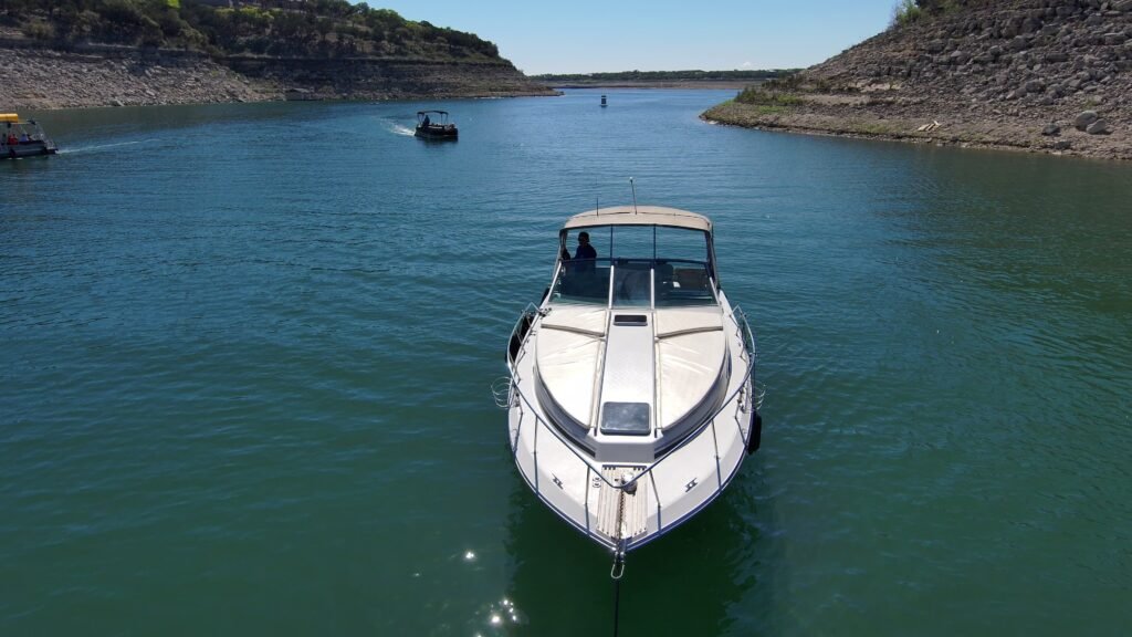 Group enjoying a boat ride on a sunny day